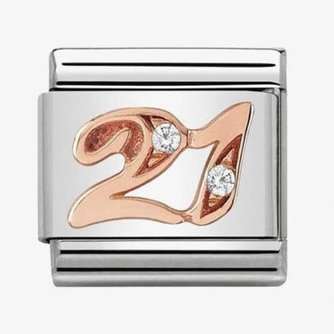 Nomination Rose Gold 21 CZ Composable Link
