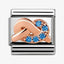 Nomination Rose Gold Blue CZ Knot Link