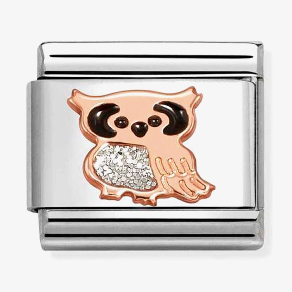 Nomination Glitter Owl Composable Link