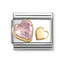 Nomination Pink CZ And Gold Hearts Composable Link