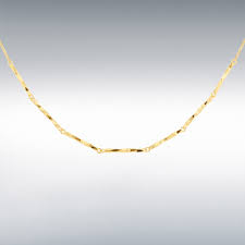 9t Yellow Gold Diamond Cut Twisted Necklet