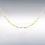 9t Yellow Gold Diamond Cut Twisted Necklet