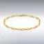 9ct Yellow Gold Figaro Belcher Bracelet