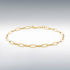 9ct Yellow Gold Paperlink Bracelet
