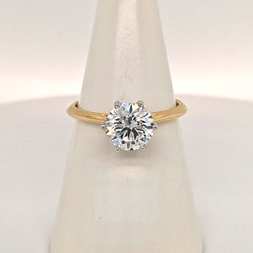 Laboratory Grown 18ct Yellow Gold Diamond Ring