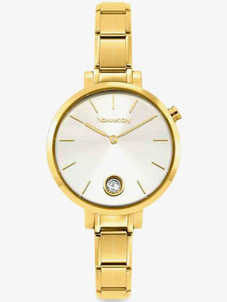 Nomination Gold Colour CZ Composable Watch