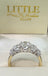9ct 5 Stone Oval Lab Diamond Ring
