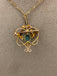 Edwardian 9ct Blue Topaz & Pearl Pendant