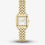 Boss MAE PETITE Gold-effect link-bracelet watch with silver-white dial