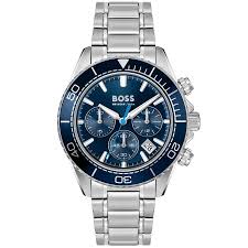 BOSS Stainless Steel Blue Watch