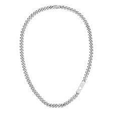 BOSS Kassy Stainless Steel 8mm Logo Chain Mens Necklace