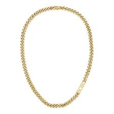 Boss Gold Plated Stainless Steel Curb Chain