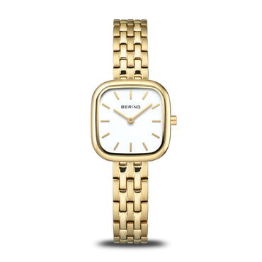 Bering Yellow Polished Square Dial Watch
