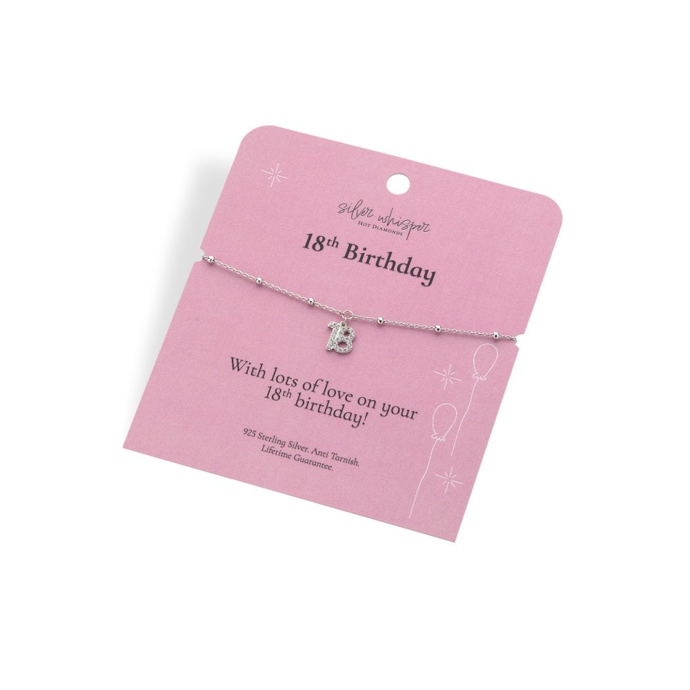 Silver Whisper '18th Birthday' Bracelet