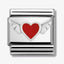 Nomination Red Heart Wings Composable Link