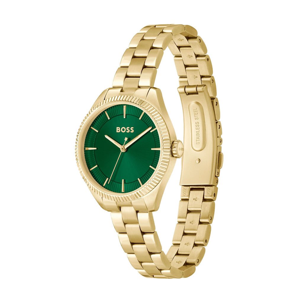 Ladies Boss Green Dial Watch