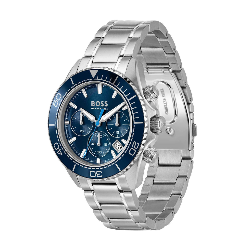 BOSS Stainless Steel Blue Watch