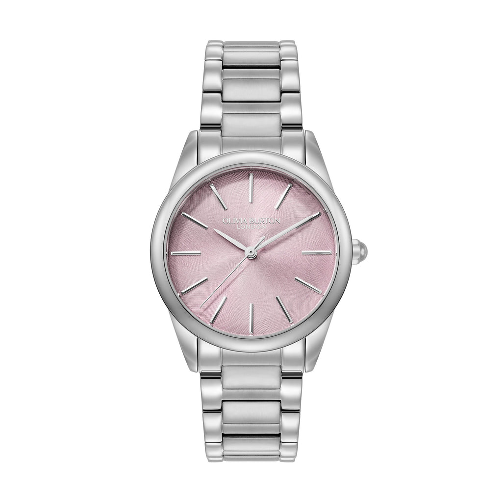 Olivia Burton Pale Lavender & Silver Bracelet Watch