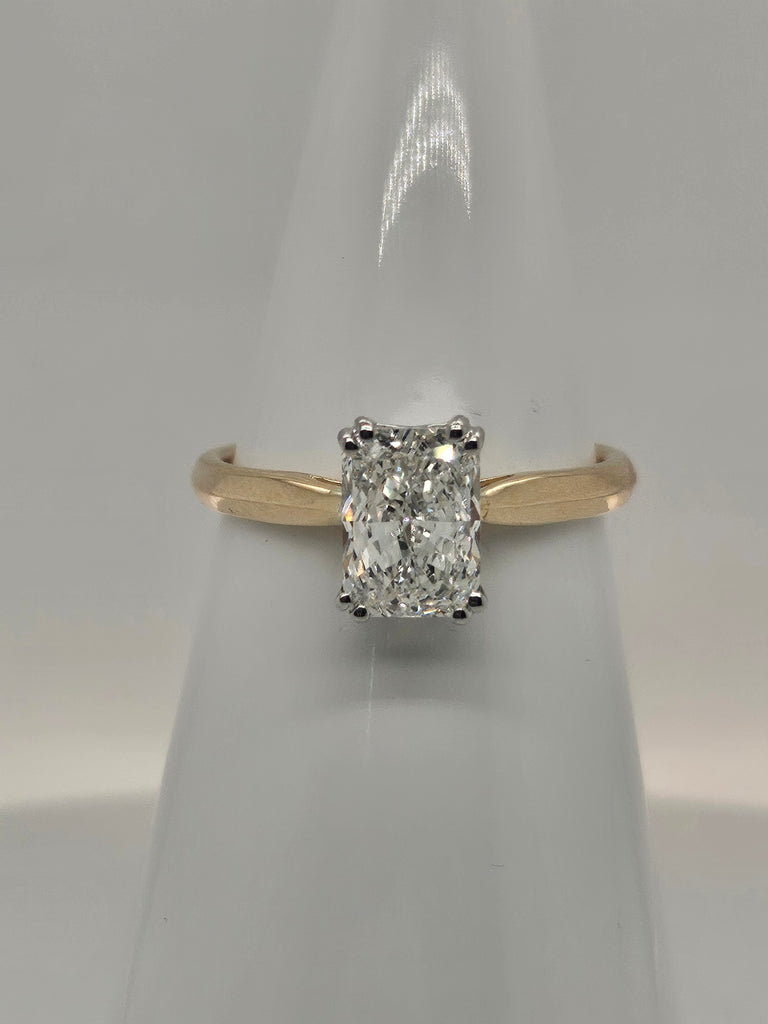 9ct Yellow Gold Laboratory Grown 1.50ct Diamond Ring