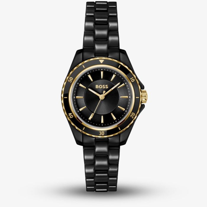 BOSS Ladies Black Ceramic Watch