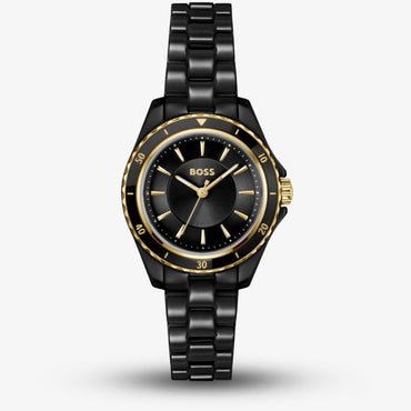 BOSS Ladies Black Ceramic Watch