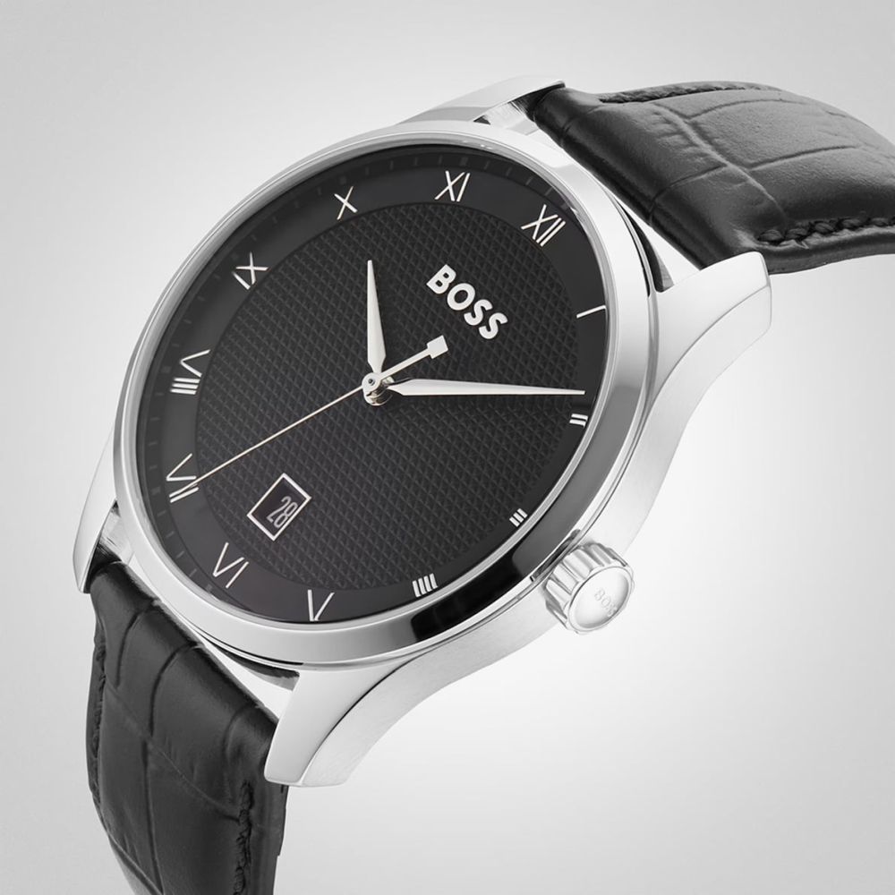 Boss Gents Leather Strap Watch