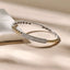 Ti-Sento Beaded Pave Bangle