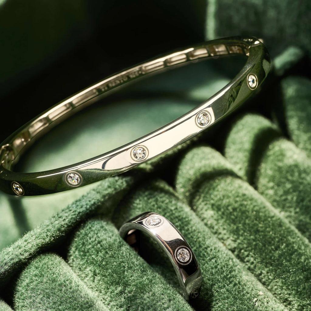 Ti-Sento Classic Zirconia Bangle
