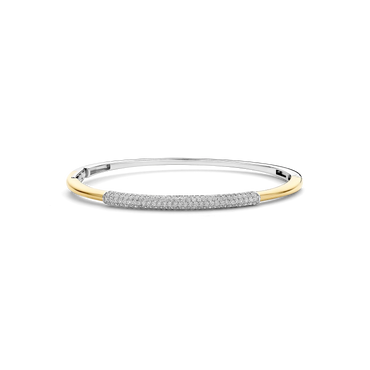 Ti-Sento Modern Pave Bangle