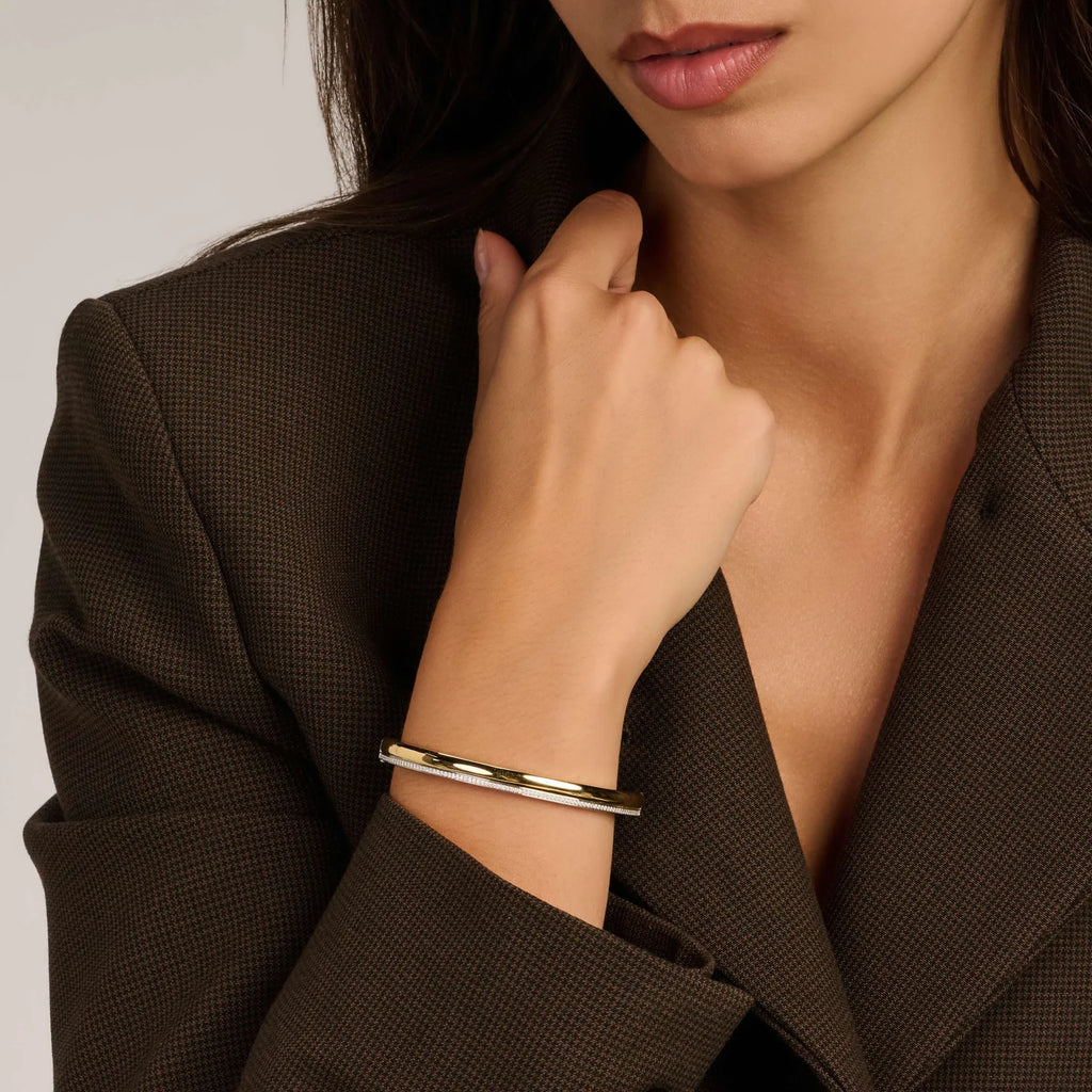 Ti-Sento Bold Zirconia Bangle