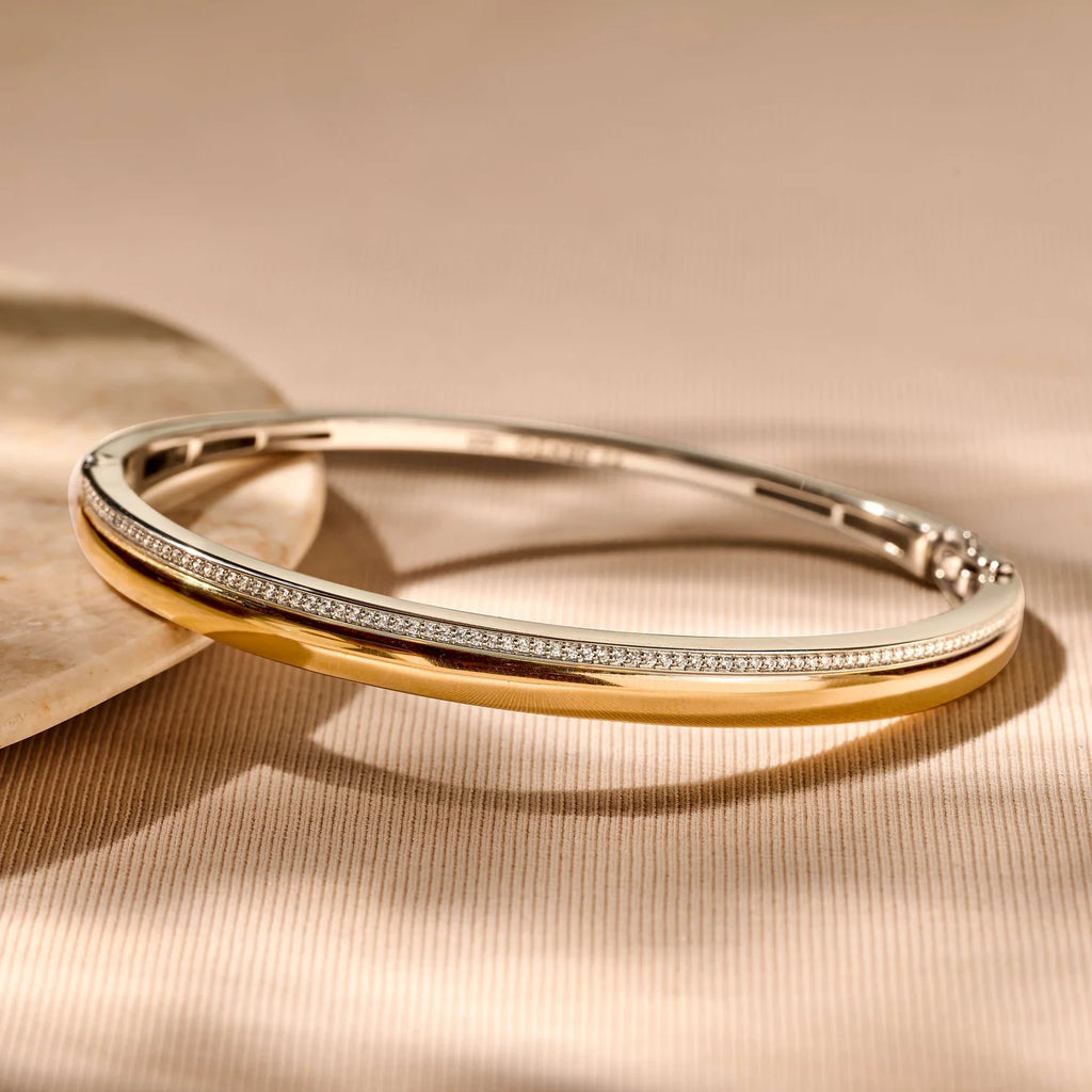 Ti-Sento Bold Zirconia Bangle