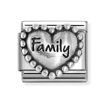 Nomination Family Beaded Heart Composable Link