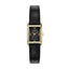 Olivia Burton 16mm Mini Grove Gold & Black Croc Leather Strap Watch
