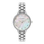 Olivia Burton 34mm Captivate Mother of Pearl & Silver Bracelet Watch
