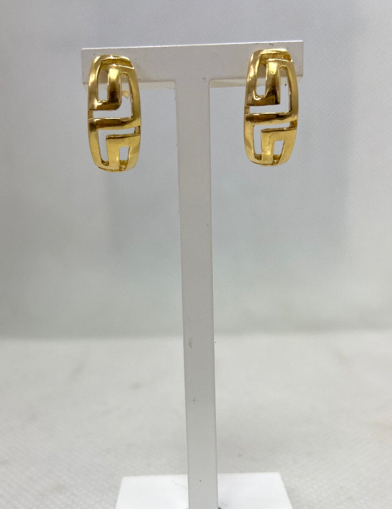 Pre-Loved 18ct Half Hoop Earrings