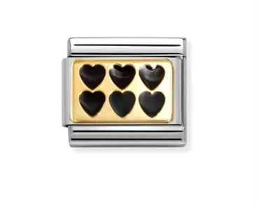 Nomination Black Hearts Composable Link