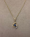 Vintage 9ct Sapphire & Diamond Pendant