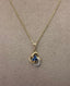 Vintage 9ct Sapphire & Diamond Pendant