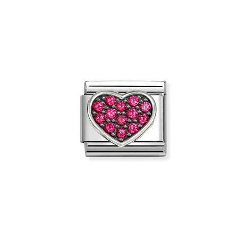 Nomination Red CZ Heart Composable Link