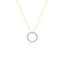 9ct Yellow Gold Cubic Zirconia Circle Pendant