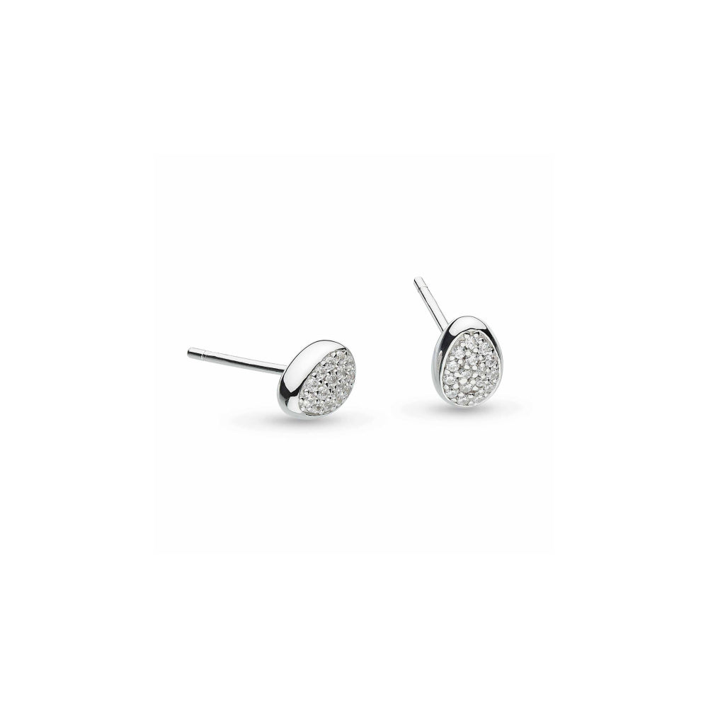 Kit Heath Coast Pebble Glisten CZ Earrings