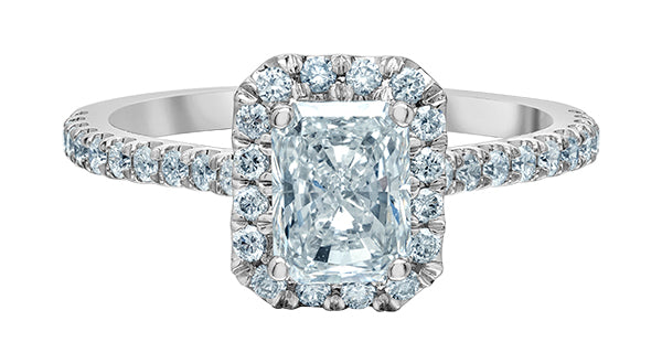 Laboratory Grown Diamond Cluster Ring