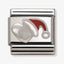 Nomination Silver Heart with Santa Hat Link