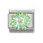 Nomination Green/Blue Flower Composable Link