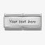 Nomination Silver Engravable Double Link
