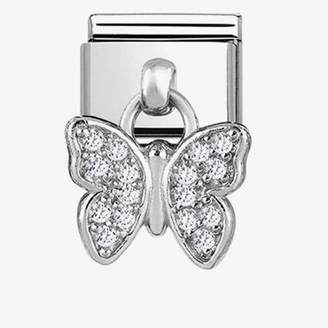 Nomination CZ Butterfly Pendant Link