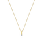 Ti-Sento Zirconia Bar Necklace