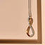 Ti-Sento Organic Open Zirconia Necklace