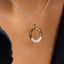 Ti-Sento Modern Pave Necklace