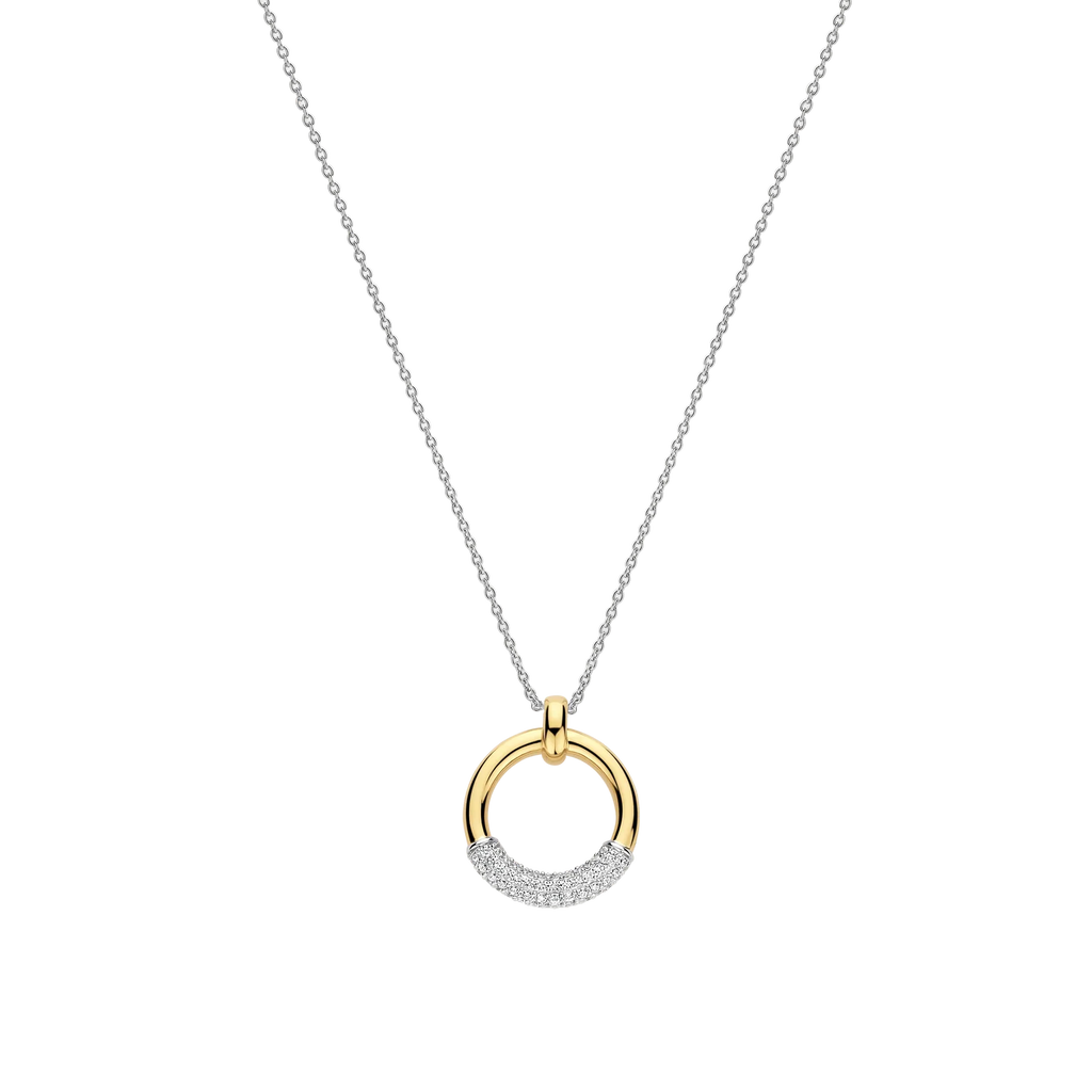 Ti-Sento Modern Pave Necklace